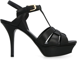 Tribute heeled leather sandals-1
